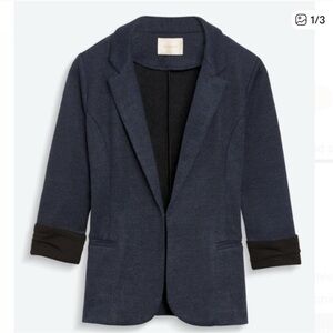 Skies‎ are Blue Asa Knit Blazer - Navy - small